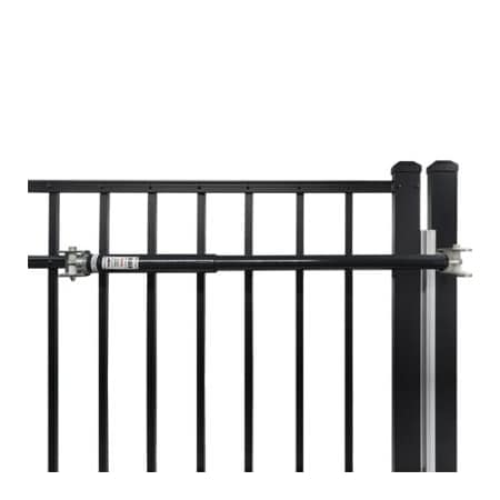 Lockey Adjustable Hydraulic Gate Closer For Gates 50-125 lbs Black TB-250-B